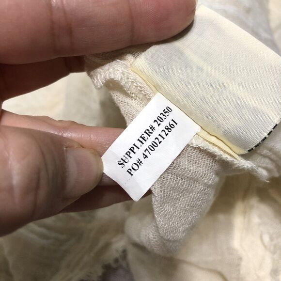 Denim & Supply Ralph Lauren Top Women XS Gauze Babydoll Boho Peasant Americana - Picture 11 of 14